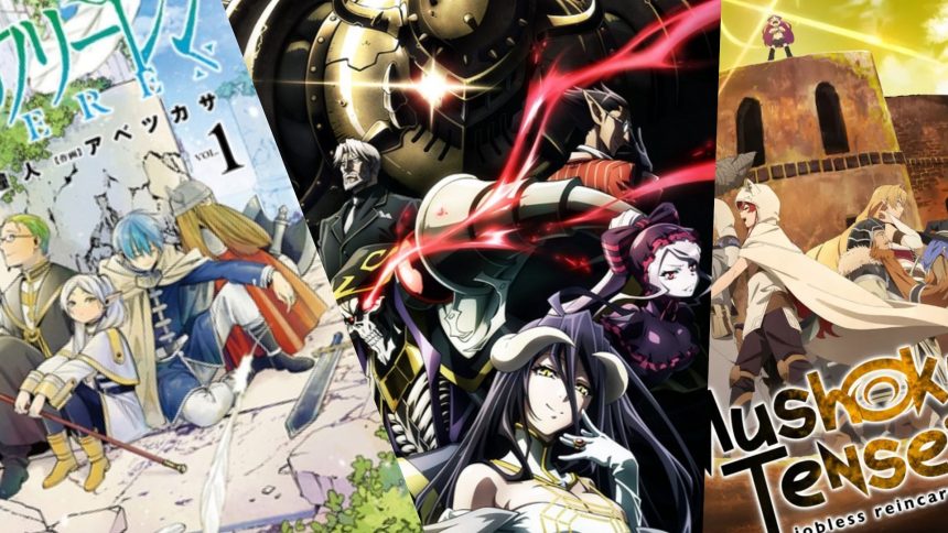 Fantasy Anime and Manga -Frieren, Overlord, Mushoku Tensei